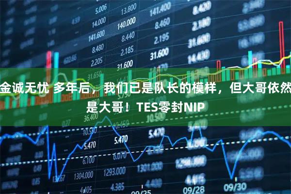 金诚无忧 多年后，我们已是队长的模样，但大哥依然是大哥！TES零封NIP