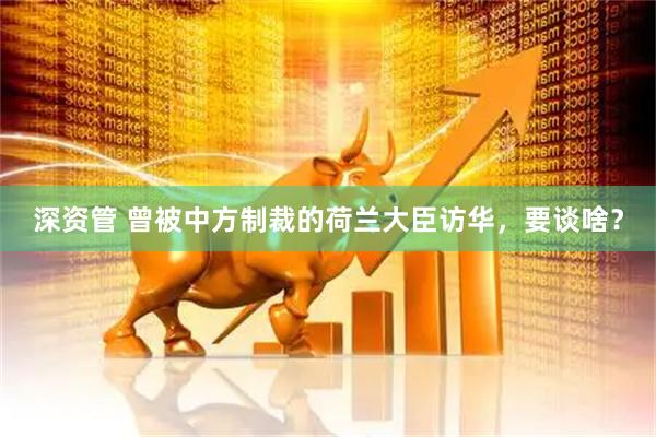 深资管 曾被中方制裁的荷兰大臣访华,要谈啥?