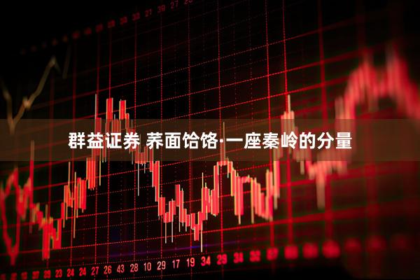 群益证券 荞面饸饹·一座秦岭的分量
